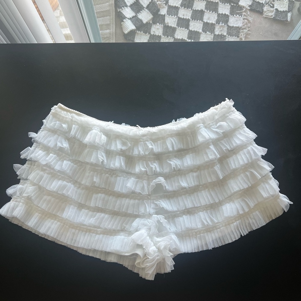 White Ruffled Bloomers